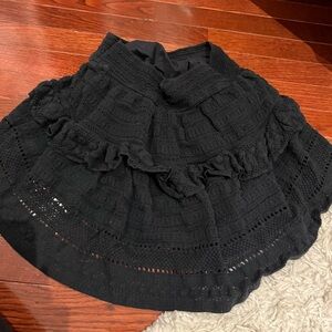 Aerie Black and White Skirt Set